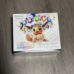 Prismatic Evolutions Pokemon center ETB Elite Trainer Box Sealed with case - Image 1
