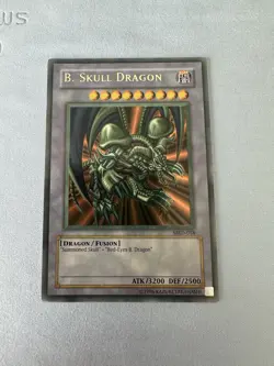 FADED YuGiOh TCG card B. Black Skull Dragon MRD-018 Metal Raiders Konami 2002 - Image 1