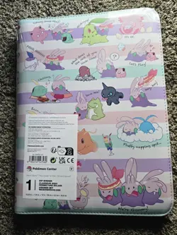 Pokemon Center We're Goomy Zip Binder 360 Card 18-Pocket Pokemon TCG 20 Pages - Image 1