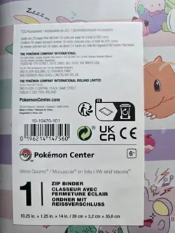 Pokemon Center We're Goomy Zip Binder 360 Card 18-Pocket Pokemon TCG 20 Pages - Image 2