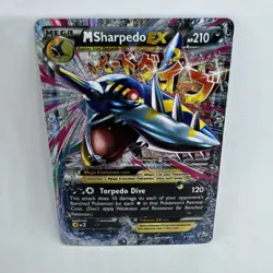 Pokemon TCG M Sharpedo EX XY200 XY Promo Holo 210 HP Water Mega Card 120 - Image 1