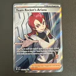 Team Rockets Ariana Ultra Rare Destined Rivals Full Art Trainer Card 224/182 NM - Image 1