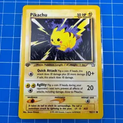 1st Edition Pikachu Neo Genesis Pokemon TCG Card 70/111 NM - Image 1
