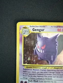 Pokemon TCG Gengar Fossil Holo Rare Card 5/62 - Image 3