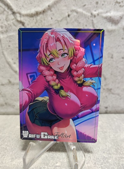Mitsuri Trading Card Waifu Goddess Story Anime Girl holo Karte Manga Full Art - Image 1