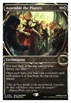 Assemble the Players (showcase) (foil) murders at kalov manor MTG - NM+ - Image 1