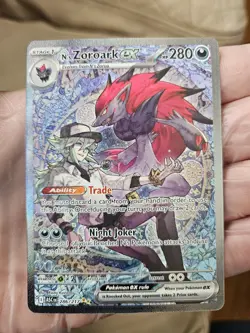 Pokemon Ascended Heroes N’s Zoroark ex 286/217 Special Illustration Rare Mint - Image 1