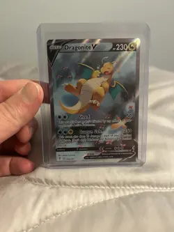 Dragonite v Alternate Full Art Evolving Skies 192/203 Ultra Rare Pokemon TCG - Image 1