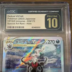 Pokemon Darkrai VSTAR Holo CGC PRISTINE 10 228/172 Vstar Universe Japanese - Image 3