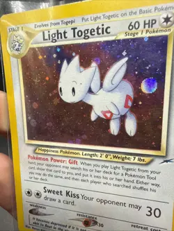Pokemon TCG Light Togetic 15/105 Neo Destiny Holo Rare Played - Image 4