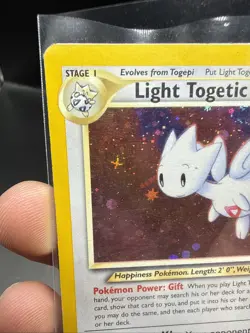 Pokemon TCG Light Togetic 15/105 Neo Destiny Holo Rare Played - Image 5