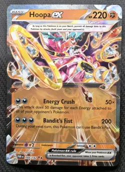 Pokemon Hoopa ex 098/182 Paradox Rift English DOUBLE RARE NM Pack Fresh! - Image 1