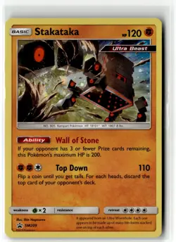 Stakataka ⭐ SM209 Holo Promo SM Black Star Promos 2017 Pokemon LP - Image 1