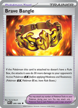 Pokemon - Brave Bangle - 080/086 - Uncommon - Reverse Holo - Scarlet & Violet - - Image 1