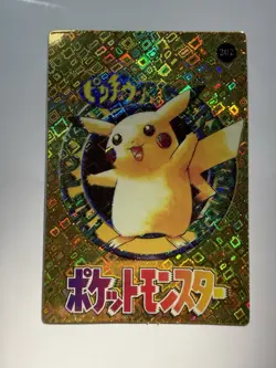 Pokemon Pocket Monsters Vending Prism Sticker #202 Pikachu & Baby Eevee - Image 1