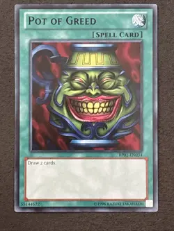 Yu-Gi-Oh! TCG Pot of Greed BP01-EN034 Battle Pack: Epic Dawn Unlimited Rare LP - Image 1