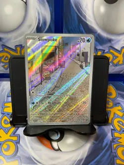 Pokemon TCG Slowpoke 204/198 Scarlet & Violet Base Set Full Art Rare Holo - Image 1