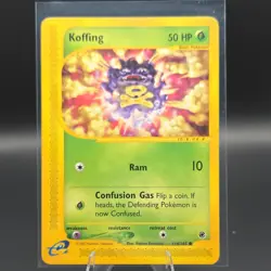 Pokemon TCG Koffing 114/165 Expedition Base Set Basic 50HP Common Regular - Image 1