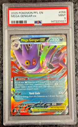 2025 POKEMON PFL EN MEGA GENGAR ex #058 💎 PSA 9 - Image 1