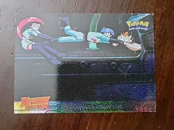 LP! HOLO Foil Texture Black Meowth Times Two #23 1999 Topps Mewtwo Strikes Back - Image 1