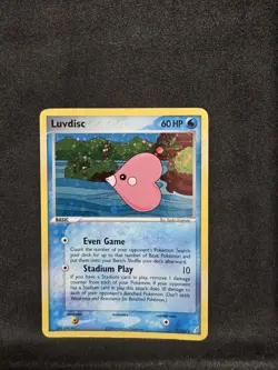 Pokemon Rare Holo Luvdisc 7/100 EX Crystal Guardians MP - Image 1