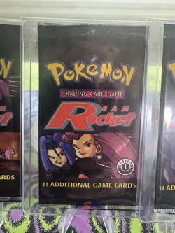 Empty Pokemon First Edition Team Rocket Set Booster Pack Art Only “Art Set” - Image 4