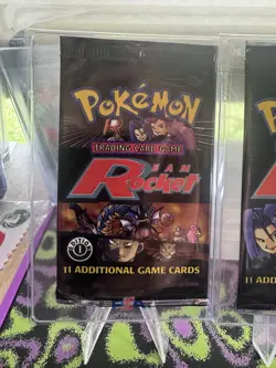Empty Pokemon First Edition Team Rocket Set Booster Pack Art Only “Art Set” - Image 5