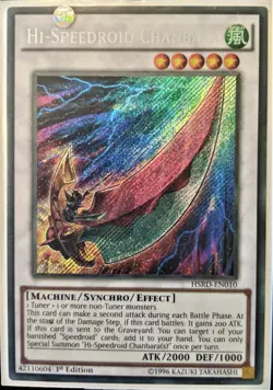 YuGiOh Hi-Speedroid Chanbara Secret Rare 1st Edition HSRD-EN010 - Image 1