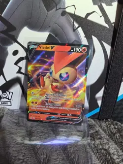 Pokemon Sword & Shield Base Set Victini 025/202 Ultra Rare Holo NM - Image 1