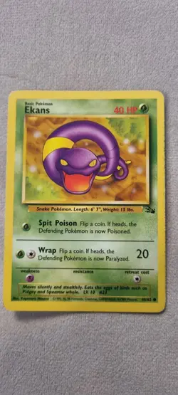 Ekans - Pokemon TCG - MP - Common - Fossil Set 46/62 - Image 1
