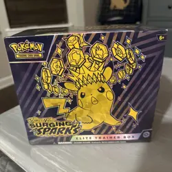 POKEMON TCG SCARLET VIOLET SURGING SPARKS ETB ELITE TRAINER BOX FACTORY SEALED - Image 1
