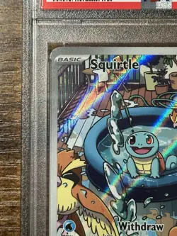 Pokemon 2024 Squirtle 148/142 Illustration Rare Stellar Crown GEM MINT PSA 10 - Image 3