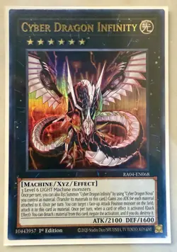 Cyber Dragon Infinity 1st Edition Ultra Rare RA04-EN068 Yu-Gi-Oh! - Image 1