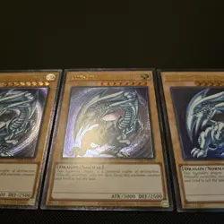 Yugioh Blue Eyes White Dragon x3 (OP28-EN001) Ultimate Rare OTS Tournament Pack - Image 3