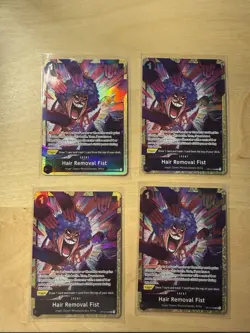 One Piece Hair Removal Fist OP12-098 Premium Collection Vol. 5 Set Of 4 NM Cards - Image 1