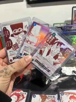 One Piece OP-13 3rd Anniversary Treasure Campaign Japanese Promo Set NM - Image 2