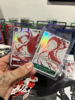 One Piece OP-13 3rd Anniversary Treasure Campaign Japanese Promo Set NM - Image 3