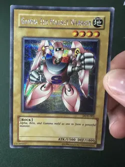 Yugioh Alpha Beta Gamma Magnet Warrior Set of 3! Secret Rare DOR-001 002 003 HP - Image 3