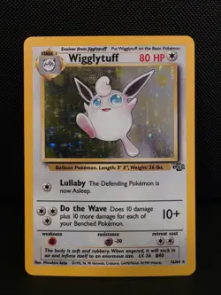 Pokemon TCG Wigglytuff 16/64 Jungle Holo Rare Unlimited Vintage LP - Image 1
