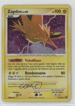 Zapdos French Pokemon Diamond & Pearl Majestic Dawn #14 2008 - Image 1
