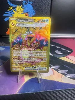 Pokemon SV03 Obsidian Flames Charizard ex 228/197 Gold Hyper Rare NM - Image 1