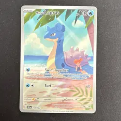 Pokemon Misty's Lapras 194/182 Full Art Holo Rare DRI Basic 110HP TCG English - Image 1