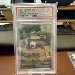 2023 POKEMON SVP EN-SV BLACK STAR PROMO SNORLAX #051 PSA NM-MT 8 - Image 1