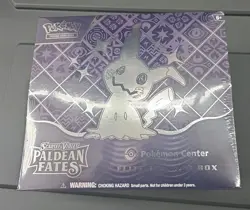 FACTORY SEALED Pokemon TCG Paldean Fates Pokemon Center ETB Elite Trainer Box - Image 1