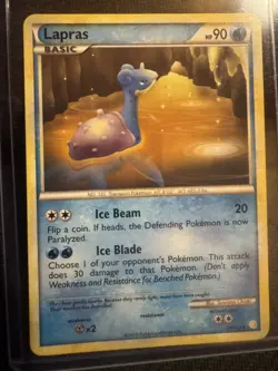 Lapras 24/123 Heartgold & Soulsilver Regular pokemon TCG - Image 2