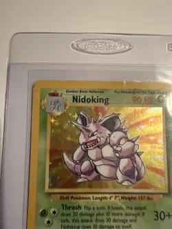 Pokemon Nidoking 11/102 Base Set Holo Rare 90 HP English 1999 Wizards - Image 4