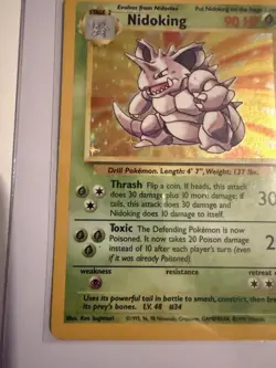 Pokemon Nidoking 11/102 Base Set Holo Rare 90 HP English 1999 Wizards - Image 5