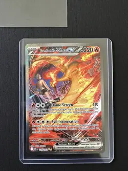 Team Rockets Moltres EX 229/182 Pokemon Destined Rivals - SIR - NM - Image 3