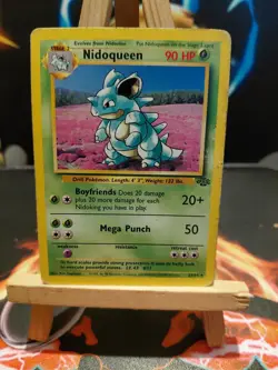 Pokemon TCG Nidoqueen Jungle 23/64 Regular Unlimited Rare WOTC Non Holo - PLAYED - Image 1