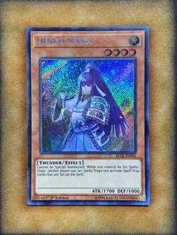 Yugioh Denko Sekka BLLR-EN052 Secret Rare 1st Ed NM - Image 1